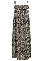 VILA Dames Viscose Bandeau Jurk met tropische print beige