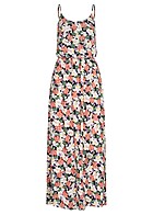 ONLY Dames Viscose Jurk met bloemenprint en verstelbare bandjes zwart
