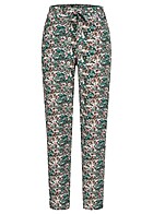 Vero Moda Dames Viscose Zomerbroek met print en 2 zakken groen
