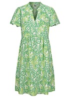 JDY by ONLY Dames Viscose Jurk met korte mouwen en print wit groen