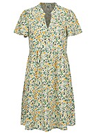 JDY by ONLY Dames Viscose Jurk met korte mouwen en bloemenprint wit groen