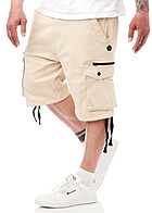 Indicode Heren Bermuda Cargo Shorts met 6 zakken beige