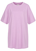 ONLY Dames Katoenen jurk in T-Shirt-look paars