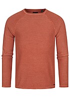 ONLY & SONS Heren NOOS Sweatshirt met structuurstof rood