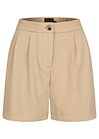 Pieces Dames Hoog uitgesneden short met 2 zakken beige