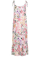 VILA Dames Viscose Jurk met bloemenprint en verstelbare bandjes wit