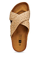 Seventyseven Lifestyle Dames Geweven Plateau Sandaal beige