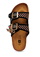 Seventyseven Lifestyle Dames Plateau sandaal met gesp zwart