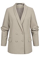Vero Moda Dames NOOS Oversized Blazer met knopen en 2 zakken grijs