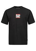 ONLY & SONS Heren T-Shirt met RUN DMC logo opdruk zwart wit rood
