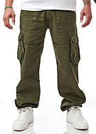 Alpha Industries Heren Cargo Pants used look donker olijfgroen