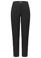 VILA Dames NOOS 7/8 Slim Fit stoffen broek met 2 zakken en zijrits zwart