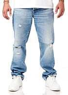 ONLY & SONS Heren NOOS Jeans Broek met 5 zakken destroyed look lichtblauw