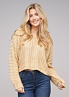 Noisy May Dames NOOS Gebreide trui beige