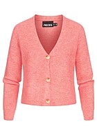 Pieces Dames NOOS Vest met V-hals en knopen roze