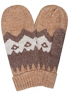 Vero Moda Dames Handschoenen met nordic patroon bruin