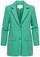 VILA Dames NOOS Klassieke blazer met knoopsluiting groen