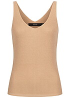 Vero Moda Dames Basic V-hals Top beige