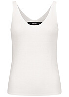 Vero Moda Dames Basic V-hals Top reseda wit