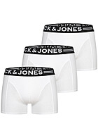 Jack and Jones Heren NOOS 3-Pack Boxershorts met Logo Print wit