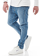 Jack and Jones Heren NOOS Jeans Broek met 5 Zakken washed look lichtblauw