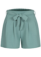 Cloud5ive Dames Muslin Shorts met Tie Belt lichtgroen