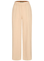 Vero Moda Damen NOOS Stoffhose mit weitem Beinschnitt und Gummibund irish cream beige