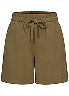 Vero Moda Damen NOOS Shorts mit Gummibund und Tunnelzug capers braun