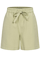 Vero Moda Dames NOOS Korte broek met elastische tailleband en koord reseda groen