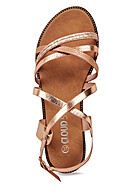 Cloud5ive Dames Schoenen Strap sandalen met studded detail rosgoud