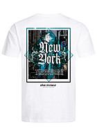 Seventyseven Lifestyle Herren T-Shirt mit NY Back-Print weiss