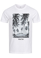 Mister Tee Herren T-Shirt mit Today Was A Good Day Print weiss schwarz