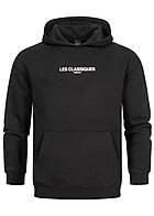 ONLY & SONS Herren Hoodie mit Les Classiques Schriftzug und Kngurutasche schwarz