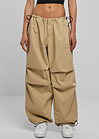 Urban Classics Dames Parachutebroek met trekkoorden beige