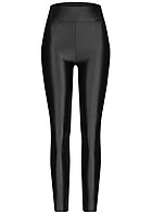 Urban Classics Dames Glanzende hoge taille legging zwart