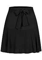 Urban Classics Dames Minirok met bies en ritssluiting zwart