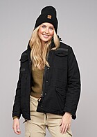 Brandit Dames Premium Feldjacke met capuchon en 4-zakken zwart