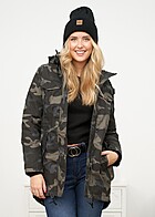 Brandit Dames Marsh Lake Parka Jas met ritssluiting en 4-zakken donker camouflage