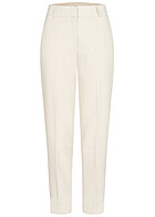 ONLY Dames NOOS Slim fit broek met hoge taille en 2 zakken beige