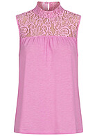Vero Moda Dames Hoogsluitende top met kanten details lichtpaars