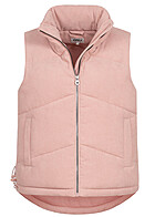 ONLY Dames Gewatteerd vest met ritssluiting en 2 zakken roze