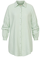 ONLY Dames NOOS Oversized Shirt met knopen groen