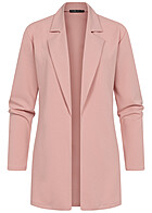 Cloud5ive Dames Basic lange blazer roze