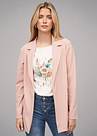 Cloud5ive Dames Basic lange blazer roze