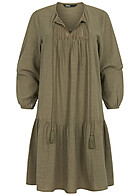 ONLY Dames NOOS Jurk met 3/4 mouwen en kanten details groen