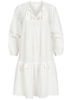 ONLY Dames NOOS Jurk met 3/4 mouwen en kanten details wit
