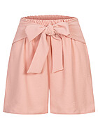 Cloud5ive Dames Shorts met elastische taille en strikceintuur roze