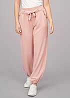 Cloud5ive Dames Zomerbroek met knopen en strikceintuur roze