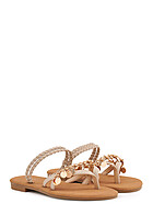 Seventyseven Lifestyle Dames Sandalen met decoratieve details beige