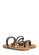 Seventyseven Lifestyle Dames Sandalen met decoratieve details zwart